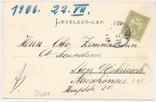 1906 Szebenjuharos, Hohe Rinne, Paltinis (Nagyszeben, Sibiu); Kurhaus. Sektion Hermannstadt S.K.V. d...