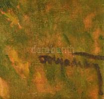 Pólya Tibor (1886-1937): Utazások a sárga postakocsin (cím nélkül). Olaj, vászon, jelzett, javított....