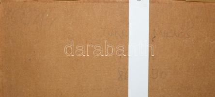 Turcsán Miklós (1944-): Mágia, 1992. Olaj, farost. Jelezve jobbra lent. Hátoldalán autográf feliratt...