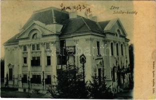 1907 Léva, Levice; Schöller kastély. Schulcz Ignác kiadása / castle (r)
