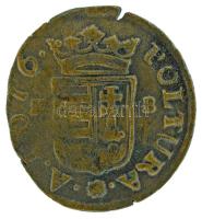 1706KB Rézpoltúra "II. Rákóczi Ferenc" tévveret 1706 helyett 1076 (1,73g) T:VF ph.
Hungar...