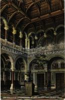 1907 Chernivtsi, Czernowitz, Cernauti, Csernyivci (Bukovina, Bucovina, Bukowina); Synodensaal in der erzbischöfl. Residenz / Synod Hall of the Archbishop's Palace, interior. E. Kanarski (small tear)