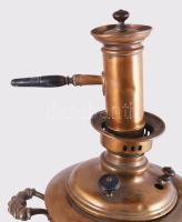 Réz szamovár. Lomov Gyár, Tula, 19. sz. utolsó harmada, jelzett, kis sérüléssel, horpadással, m: 56 ...