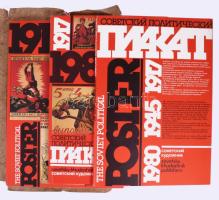 The Soviet Political Poster 1917-1980. (3 kötet). Moscow, 1984, Sovetsky Khudozhnik Publishers. Rend...