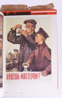 The Soviet Political Poster 1917-1980. (3 kötet). Moscow, 1984, Sovetsky Khudozhnik Publishers. Rend...