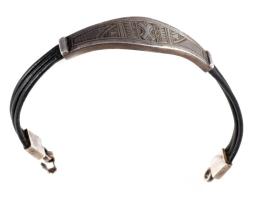 Ezüst (Ag) karkötő. Jelzett, bruttó 10,4g