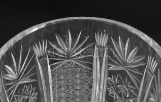 Kristály váza, hibátlan, m: 19,5 cm