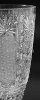Kristály váza, hibátlan, m: 19,5 cm