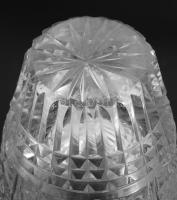 Kristály váza, hibátlan, m: 19,5 cm