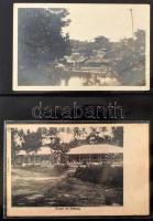 Holland Kelet-India - Kb. 92 db RÉGI képeslap gyűjtemény albumban / Dutch East Indies - Cca. 92 pre-...