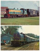 GŐZMOZDONY - 95 db MODERN megíratlan amerikai motívum képeslap / LOCOMOTIVE - 95 modern unused Ameri...