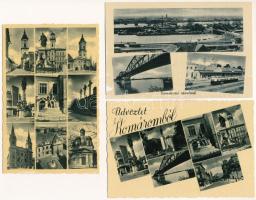 64 db RÉGI megíratlan magyarországi város képeslap / 64 pre-1945 unused Hungarian town postcards