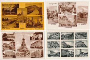 KÁRPÁTALJA - 49 db RÉGI megíratlan város képeslap / TRANSCARPATHIA - 49 pre-1945 unused town postcards