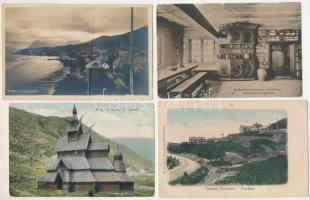 NORVÉGIA - 29 db RÉGI város képeslap, vegyes minőségben / NORWAY - 29 pre-1945 town postcards in mixed quality