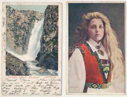 NORVÉGIA - 29 db RÉGI város képeslap, vegyes minőségben / NORWAY - 29 pre-1945 town postcards in mix...