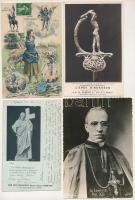 VALLÁS - 45 db RÉGI főleg katolikus motívum képeslap, közte pápák / RELIGION - 45 pre-1945 mainly Catholic postcards with popes