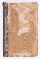 1910-1927 Régi emlékkönyv, bejegyzésekkel, rajzokkal. Vászonkötésben, sérült elülső borítóval, kijár...