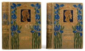 Petőfi összes költeményei I-II. Remekírók Képes Könyvtára. Kiadói festett egészvászon kötés, színezett lapszélek, kopottas állapotban.