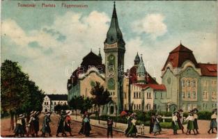 1912 Temesvár, Timisoara; Piarista főgimnázium / Piarist grammar school (apró szakadás / tiny tear)