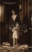 A. S. R. Principesa Maria si Printesa Ileana / Marie, Queen of Romania with Princess Ileana. Foto Julietta. Edit. C. Sfetea, Bucuresti