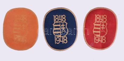 1848-1948 centenáriumi levélzárók, 35 db, változó állapotban, hullámosak