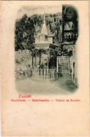 Tusnádfürdő, Baile Tusnád; Rezső-forrás / Rudolfsquelle / Tintana de Rodolfe / mineral spring well (fl)