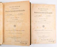 Judeich-Nitsche: Lehrbuch der Mitteleuropäischen Forstinsektenkunde Band I-II. Berlin, 1895, Verlagsbucchandlung Paul Parey. Kiadói egészvászon kötés, kopottas állapotban.