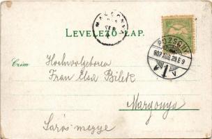 1902 Pozsony, Pressburg, Bratislava; Állami pályaudvar, vasútállomás. Duschinsky G. kiadása / Staats...