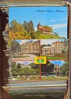 JUGOSZLÁVIA - Kb. 600 db MODERN város képeslap dobozban / YUGOSLAVIA - Cca. 600 modern town postcards in a box