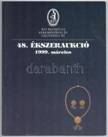 BÁV 48. ékszeraukció. 1999. március. Bp., 1999, BÁV. Gazdag képanyaggal illusztrált. Benne leütési árakkal. Kiadói papírkötés.