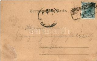 1903 Sternberk, Sternberg in Mähren; Breitegasse / street view, hotel, shops. Verlag von Aug. R. Hit...