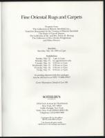 Sotheby's Fine Oriental Rugs and Carpets. Aukciós katalógus. New York, 1985, Sotheby's. An...
