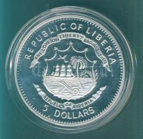 Libéria 2009. 5$ "Árpád" T:PP tanúsítvánnyal! csak 2000db!