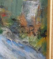 J. R. jelzéssel (Jókai Róza?): Erdőrészlet. Olaj, vászon, fakeretben. 52,5x57 cm