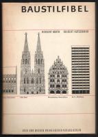 Herbert Kürth - Aribert Kutschmar: Baustilfibel. Bauwerke und Baustile von der Antik bis zur Gegenwart. Mit Zeichnungen von Ruth und Rudolf Peshel. Berlin, 1971, Volk und Wissen Volkseigener Verlag. Német nyelven. Fekete-fehér képekkel illusztrált. Kiadói egészvászon-kötés, kiadói papír védőborítóban.
