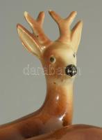 Grafenthal őzpár, jelzett, kopással, m: 11,5 cm