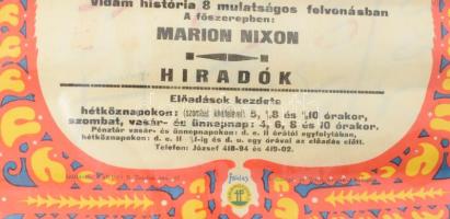 1928 Földes Imre (1881-1948): Royal Apolló, Erzsébet krt. 45-47. Színes litografált art deco filmpla...