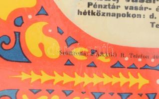 1928 Földes Imre (1881-1948): Royal Apolló, Erzsébet krt. 45-47. Színes litografált art deco filmpla...