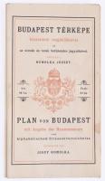 Budapest térképe házszámok megjelölésével és az utcák és terek betűrendes jegyzékével, készítette: Homolka József, REPRINT, 57×63 cm