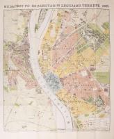 Budapest térképe házszámok megjelölésével és az utcák és terek betűrendes jegyzékével, készítette: H...