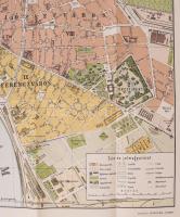 Budapest térképe házszámok megjelölésével és az utcák és terek betűrendes jegyzékével, készítette: H...