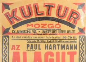 1933 Kultur Mozgó, Bp., IX. ker, Ferencváros, Kinizsi u. 16. Az Alagút, Régi dal. Színes art deco fi...
