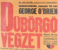 cca 1932 Andrássy Mozgó, Bp., Csengeri ucca 39. Színes art deco filmplakát, műsorplakát, papír, jelz...