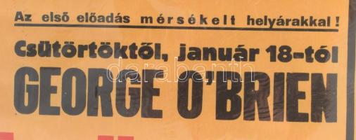 cca 1932 Andrássy Mozgó, Bp., Csengeri ucca 39. Színes art deco filmplakát, műsorplakát, papír, jelz...