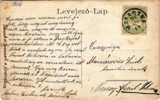 1905 Malacka, Malaczka, Malacky; társaság lovaskocsival és kutyával / people with horse-drawn carria...