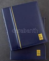 Levélberakó sötétkék gyűrűs borítóval, tokkal