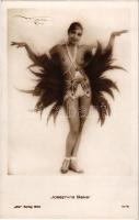 Josephine Baker (1906-1975) American-born French dancer, singer and actress; erotic postcard. Iris Verlag Wien 5176.