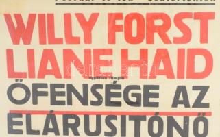 1934 Bodograf Mozgó, Bp., József krt. 63. Őfensége, az elárusítónő, A fejdelem nagy szerelme. Színes...