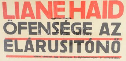 1934 Bodograf Mozgó, Bp., József krt. 63. Őfensége, az elárusítónő, A fejdelem nagy szerelme. Színes...