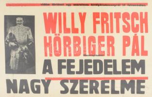 1934 Bodograf Mozgó, Bp., József krt. 63. Őfensége, az elárusítónő, A fejdelem nagy szerelme. Színes...